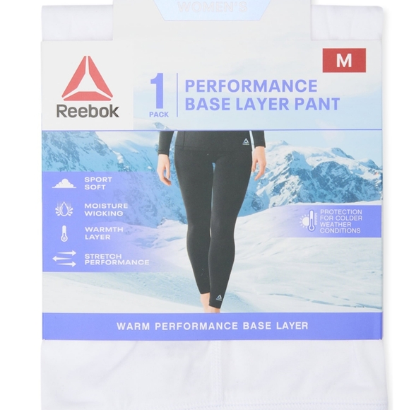 Reebok Women's Performance Base Layer Pant Various Sizes    NWT    Color White - Picture 6 of 8